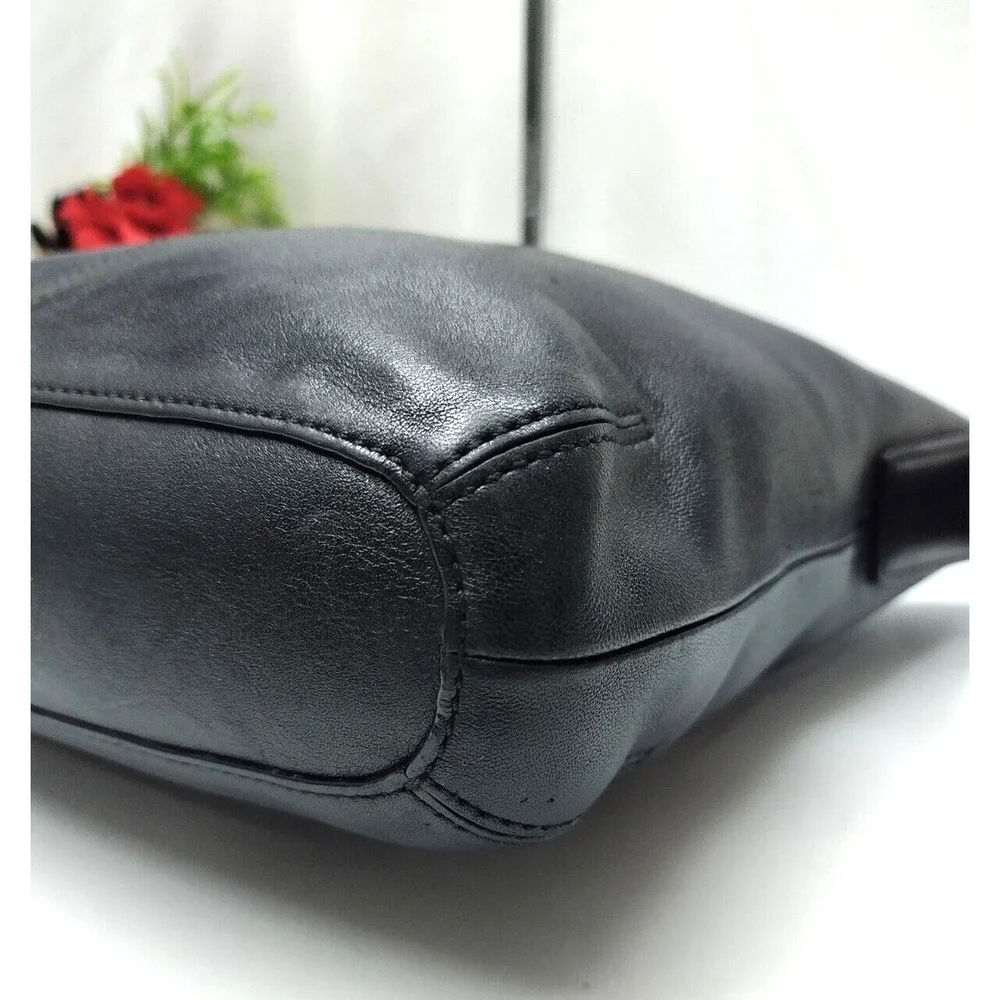 Coach Legacy Black Leather Zip Closure Convertible Crossbody Shoulder Bag - VTG